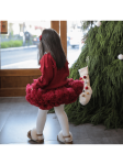 lányok szoknyája, PettiSkirt, kis hercegnő, tüll, mély bordó, magas minőség, kényelem, balerina, ünnepi alkalom, mindennapi játék