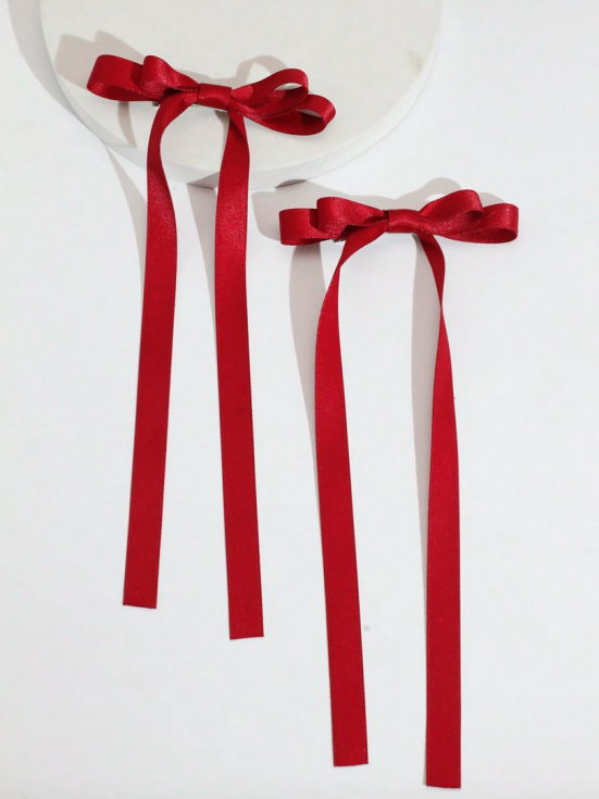 piros masni hajcsat, elegáns hajcsat lányoknak, kislány hajcsat, gyerek hajcsat, masnis hajcsat, piros hajdísz
