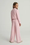 Elegáns kislány szett Emi rózsaszín színben, további nézet, ünnepi kislány ruha, ZOYA Fashion