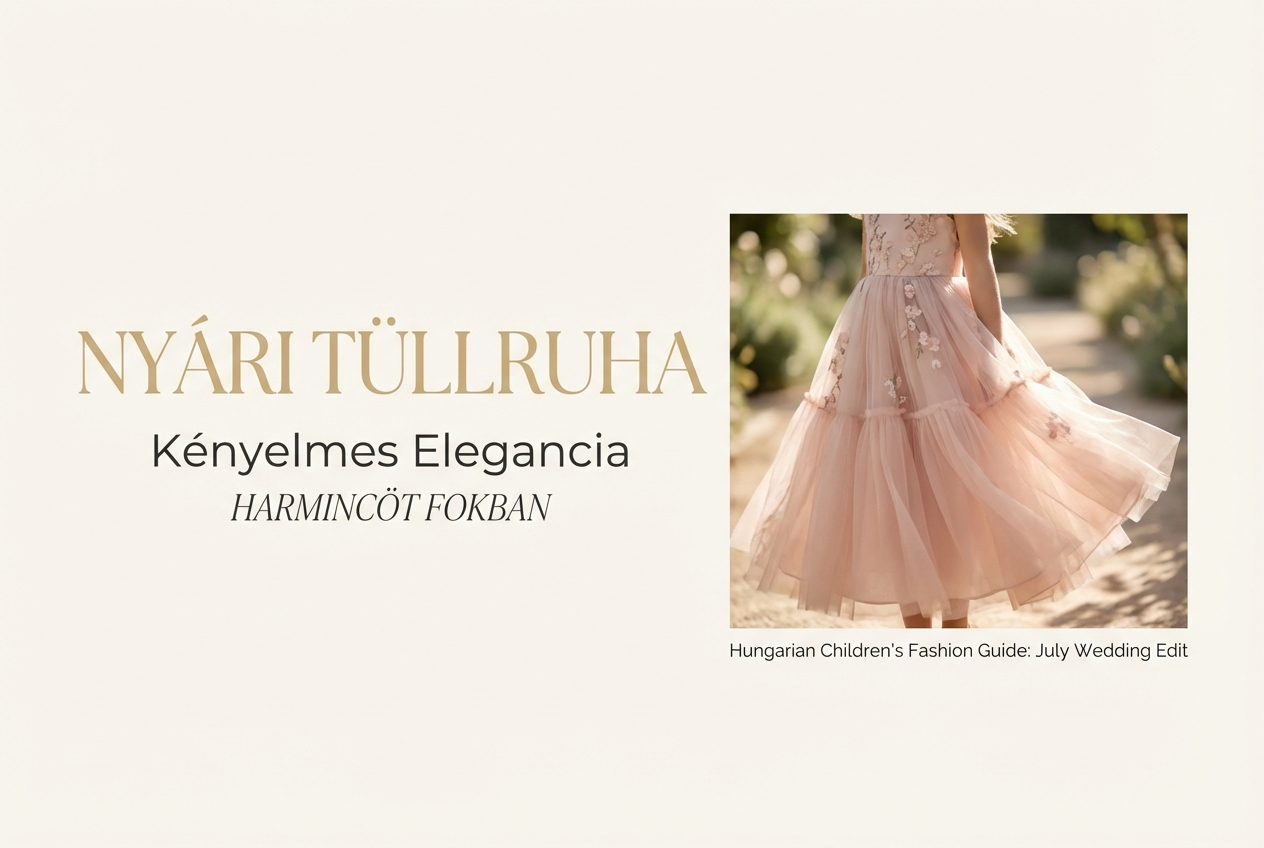 Nyári esküvőre tüllruha kislányodnak: praktikus útmutató elfoglalt szülőknek
